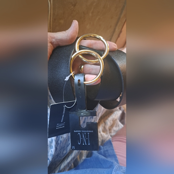 Ladies I.N.C. International Concepts Double Circle Belt, Created for Macy's Med - Picture 2 of 7